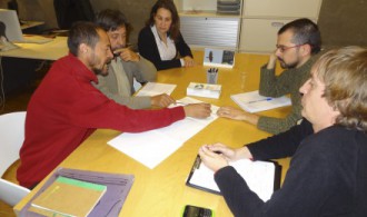 Reunión de trabajo en la sede de Phi Gaia