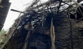 Techo de la vivienda de Yaokal